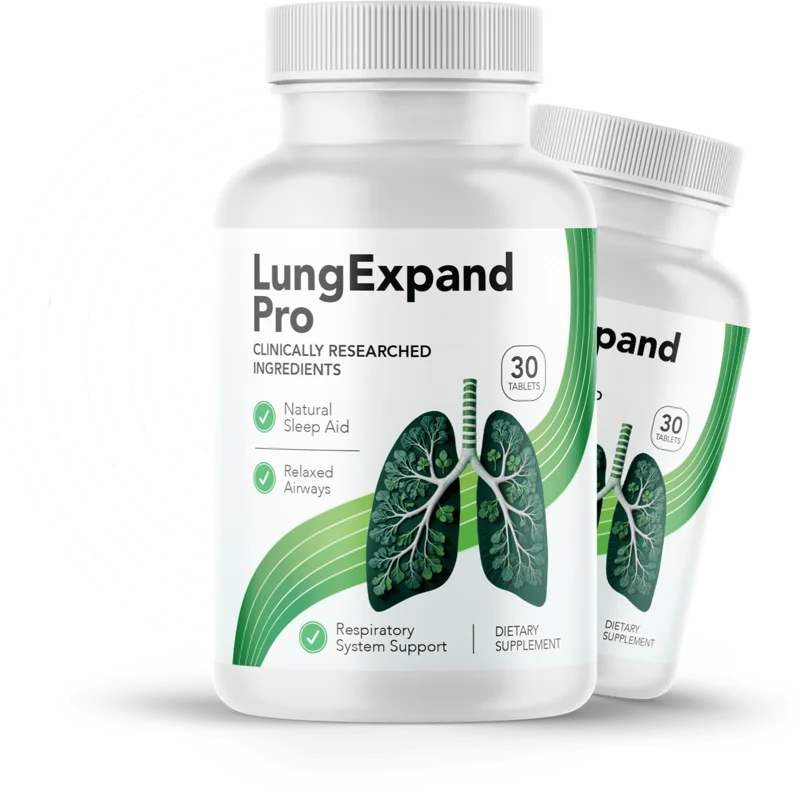 LungExpand Pro airway support tablets two bottles